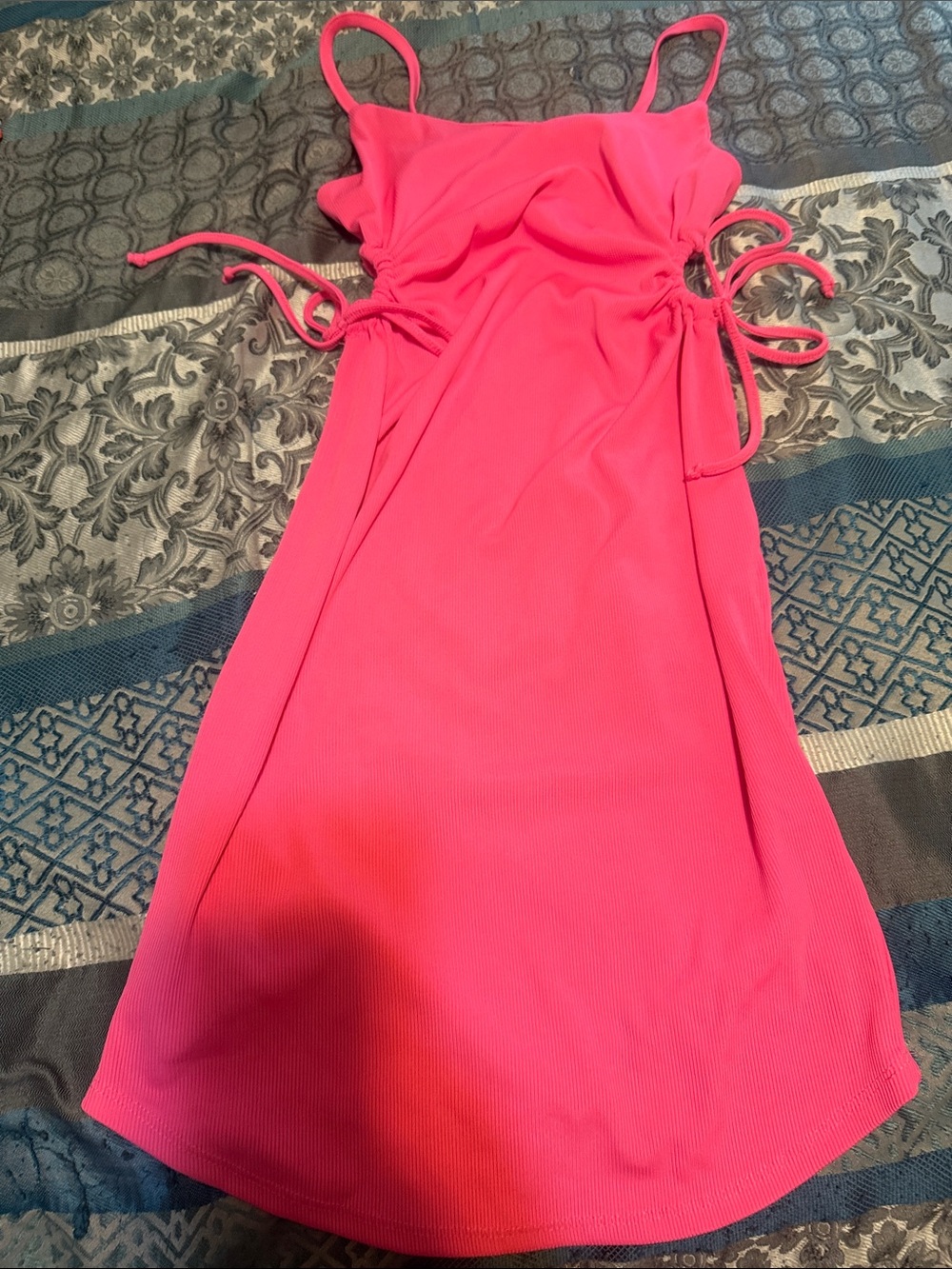 Women Pink Spaghetti-Strap Dress